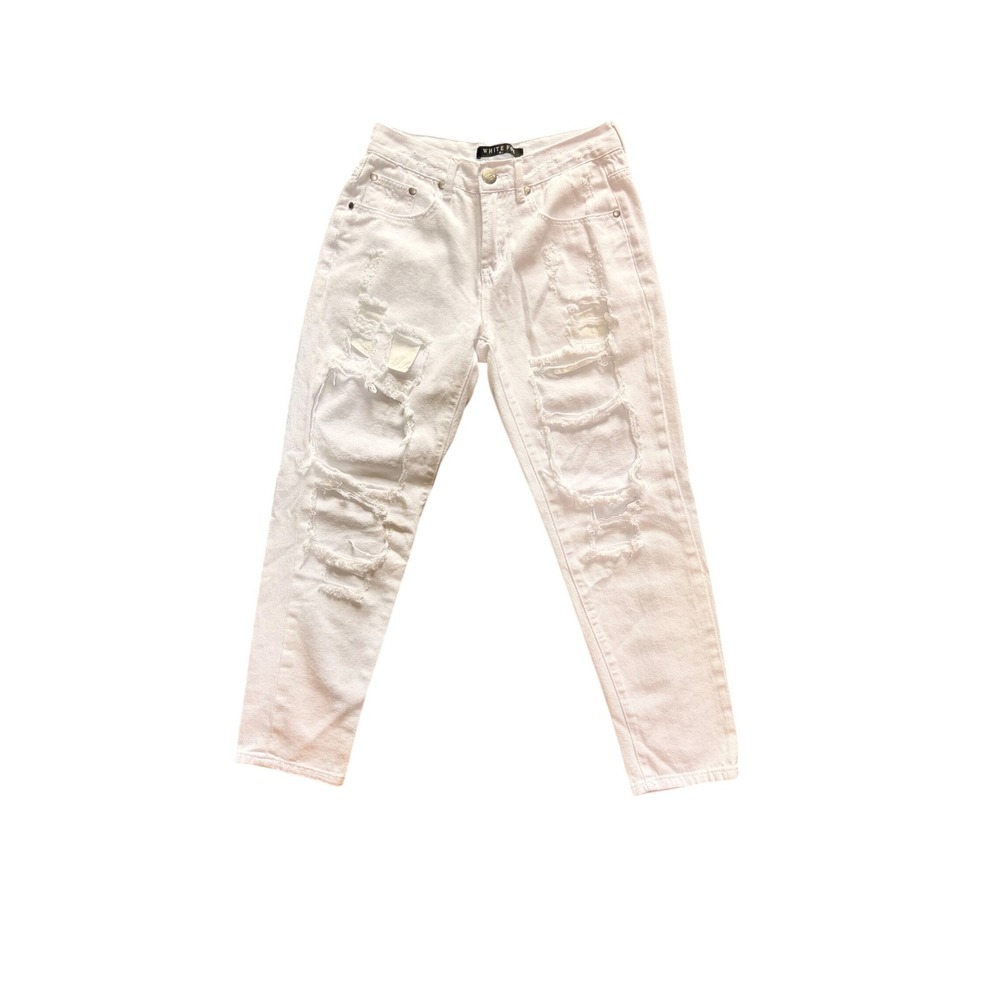 White Fox‎ Distressed Jeans Womens XS White